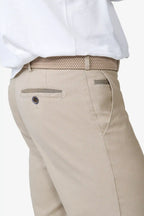 Meyer Roma Stretch Cotele Chino – Beige – Detail View