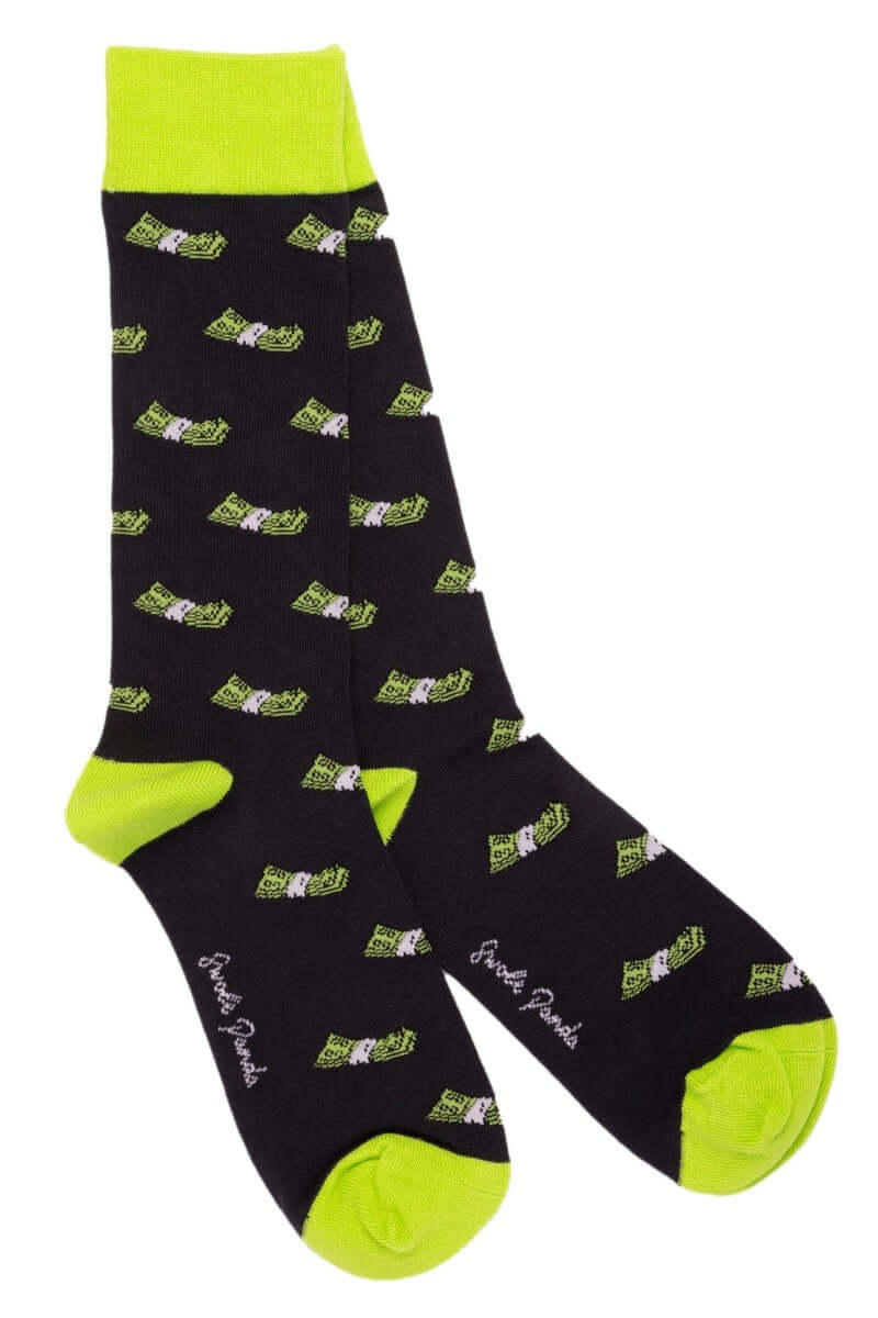 Swole Panda - Premium Eco-Friendly Bamboo Socks - Colour: Money