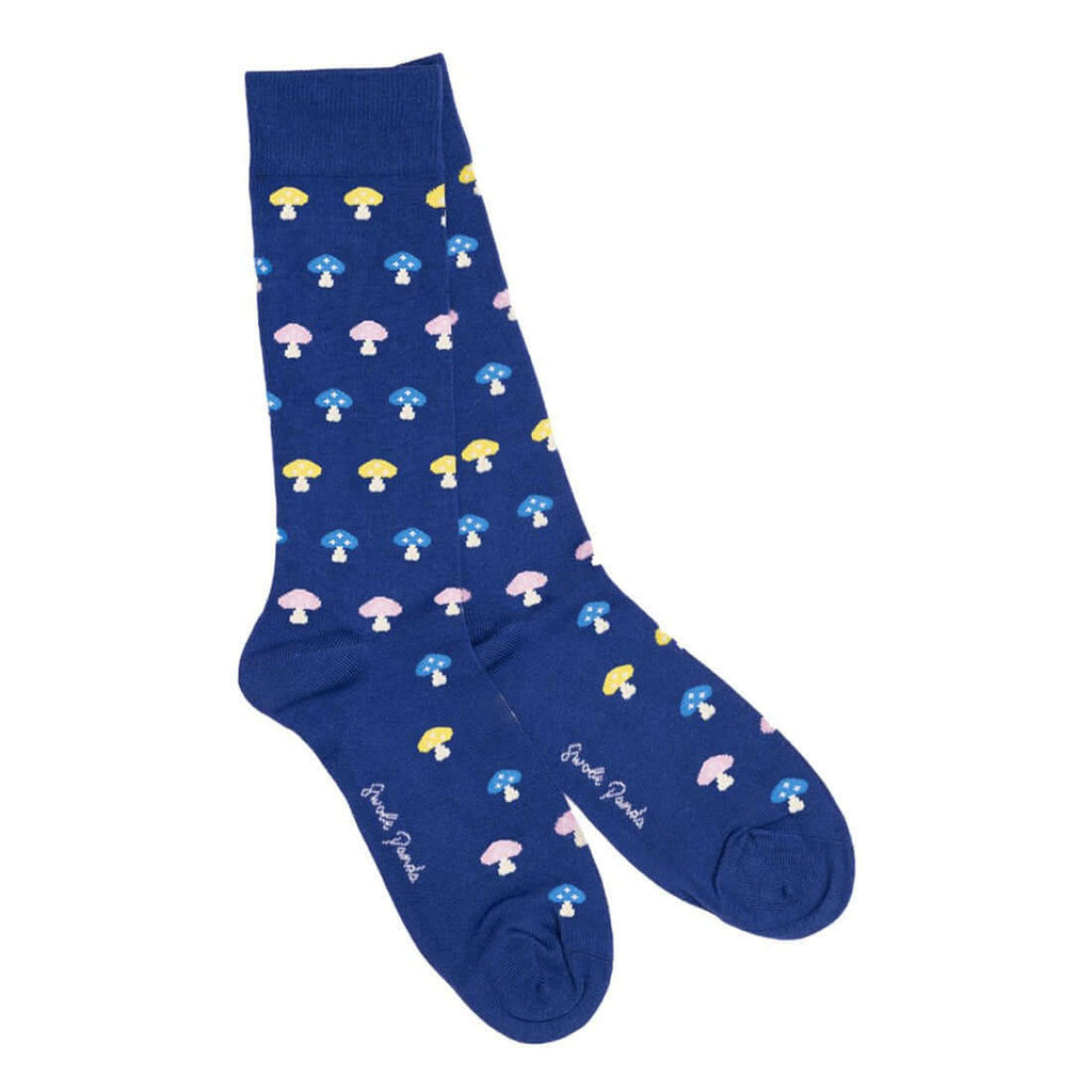 Swole Panda - Premium Eco-Friendly Bamboo Socks - Colour: Mushrooms