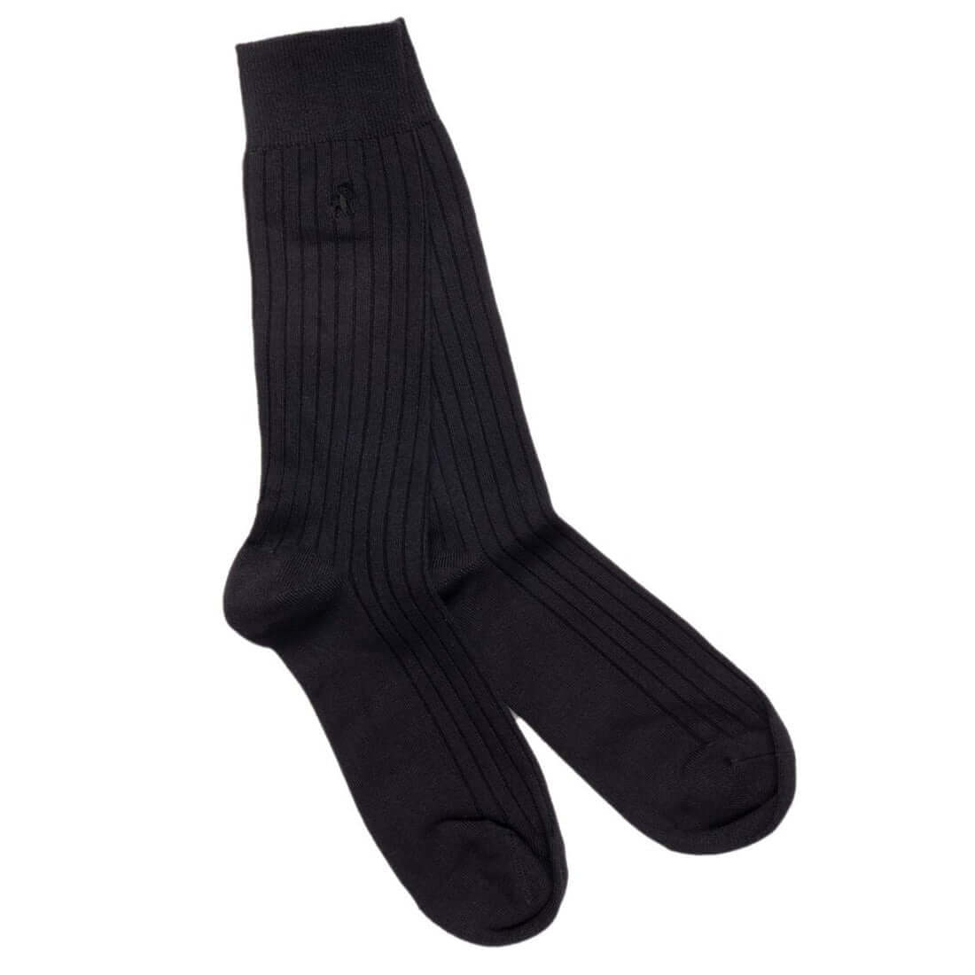 Swole Panda - Bamboo Plain Socks - Colour: Navy