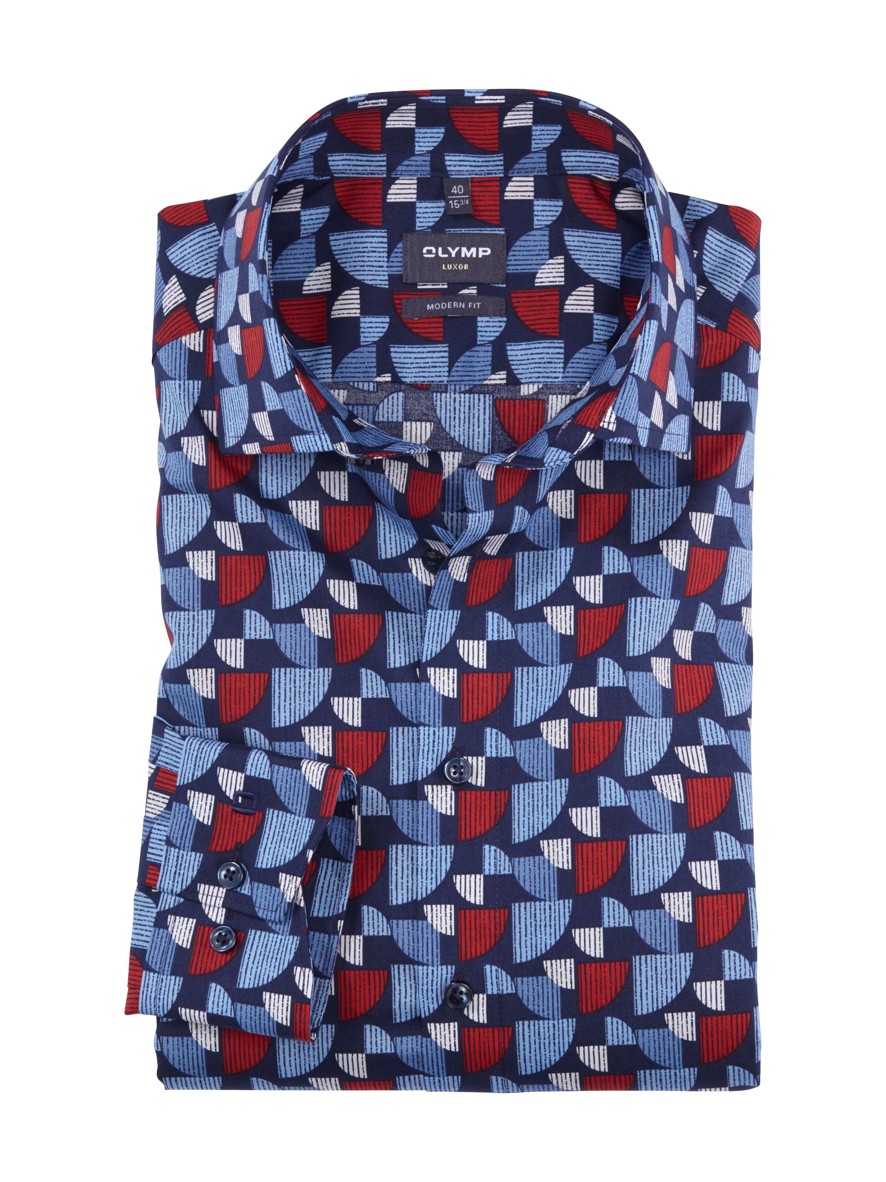 Olymp - Luxor Shirt - Colour: Navy Pi