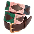 Pioneros - Polo Belt | 3 Colour - Colour: Pink with Green and Navy