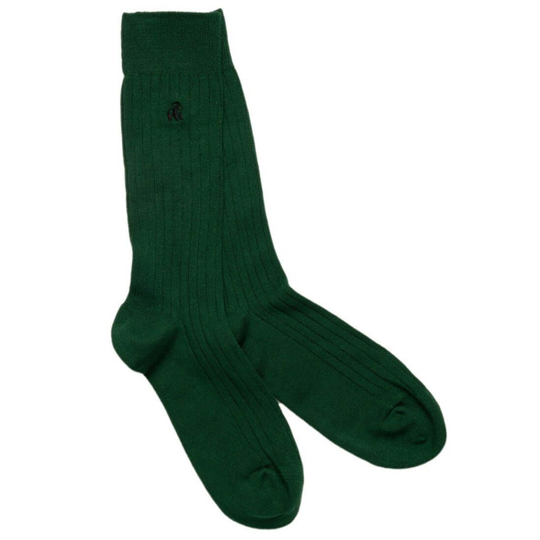 Swole Panda - Bamboo Plain Socks - Colour: Racing Green