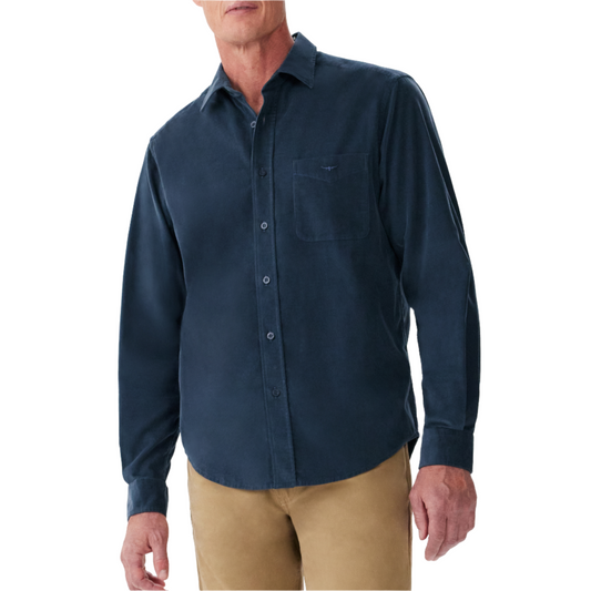 R M Williams - Classic Cord Shirt - Colour: Navy