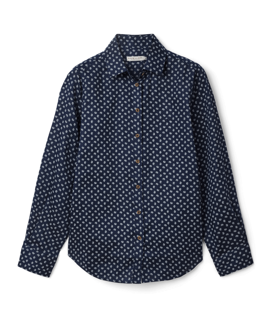 Olney Print Linen Shirt