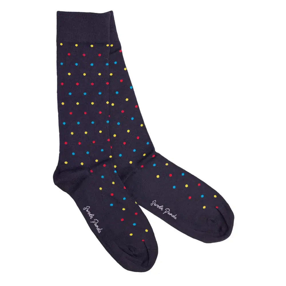 Swole Panda Multi Spotted Bamboo Socks – product view