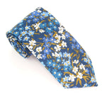Van Buck - Tie Made from Liberty Fabric - Colour: Sea Blossom Blue