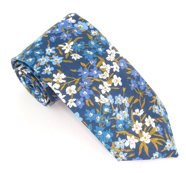 Tie Made from Liberty Fabric | Sea Blossom