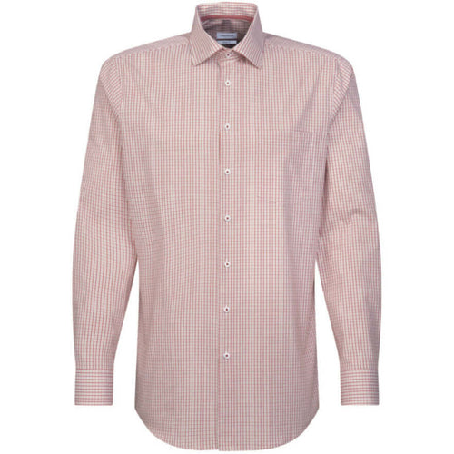 Seidensticker - Checked Red Shirt - Color: Red Check