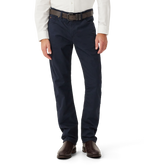 R.M.Williams Ramco 5 Pocket stretch twill in Navy – front view worn by model