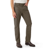 R.M.Williams Ramco 5 Pocket stretch twill in Silt – front view worn by model