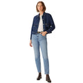Maren high-rise straight-leg jeans in Vintage Wash, front view