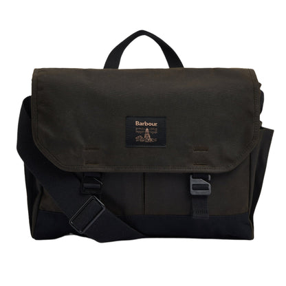 Barbour - Field Wax Messenger - Colour: Dark Olive