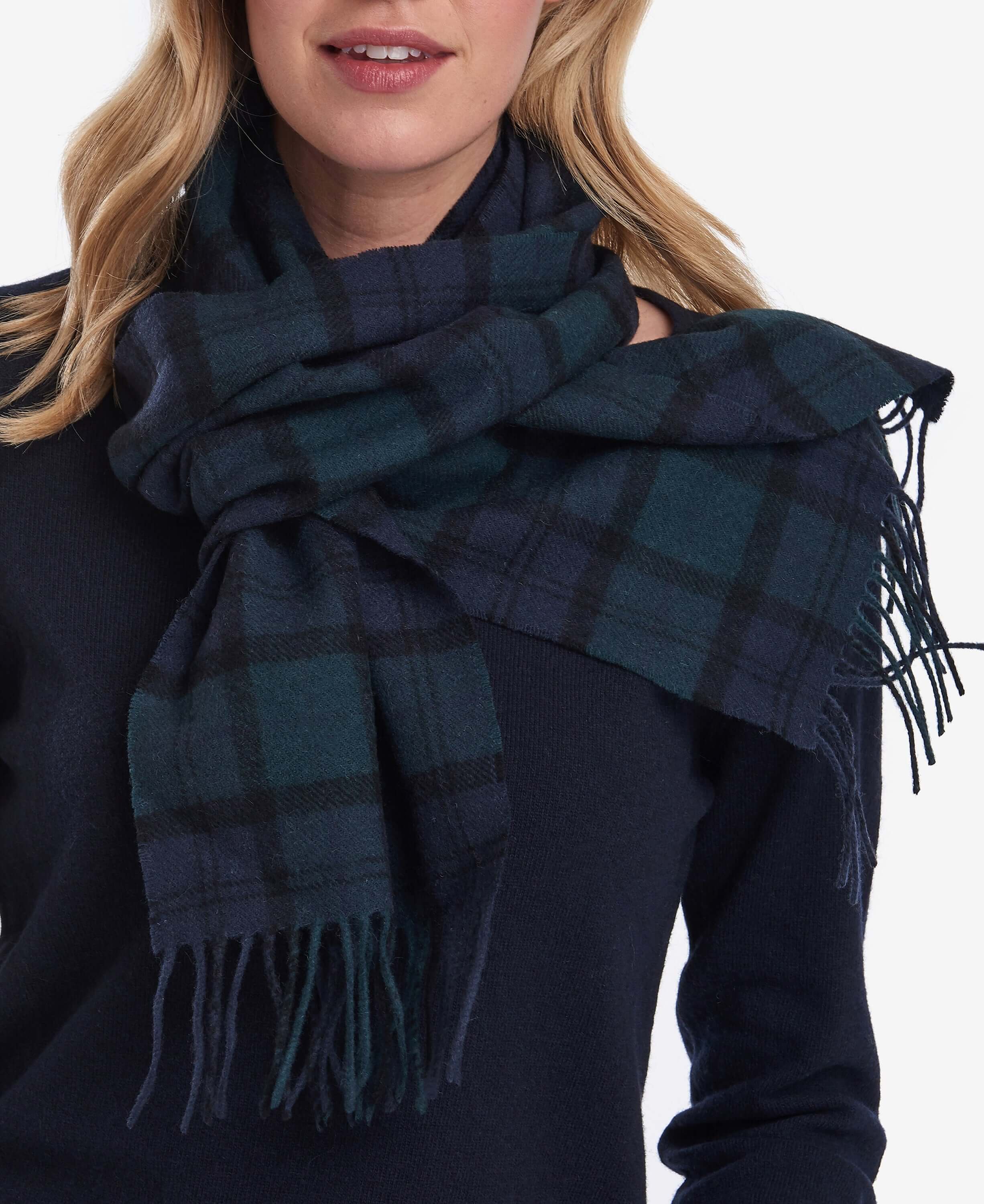 Barbour - Lambswool Tartan Scarf - Colour: Black Watch