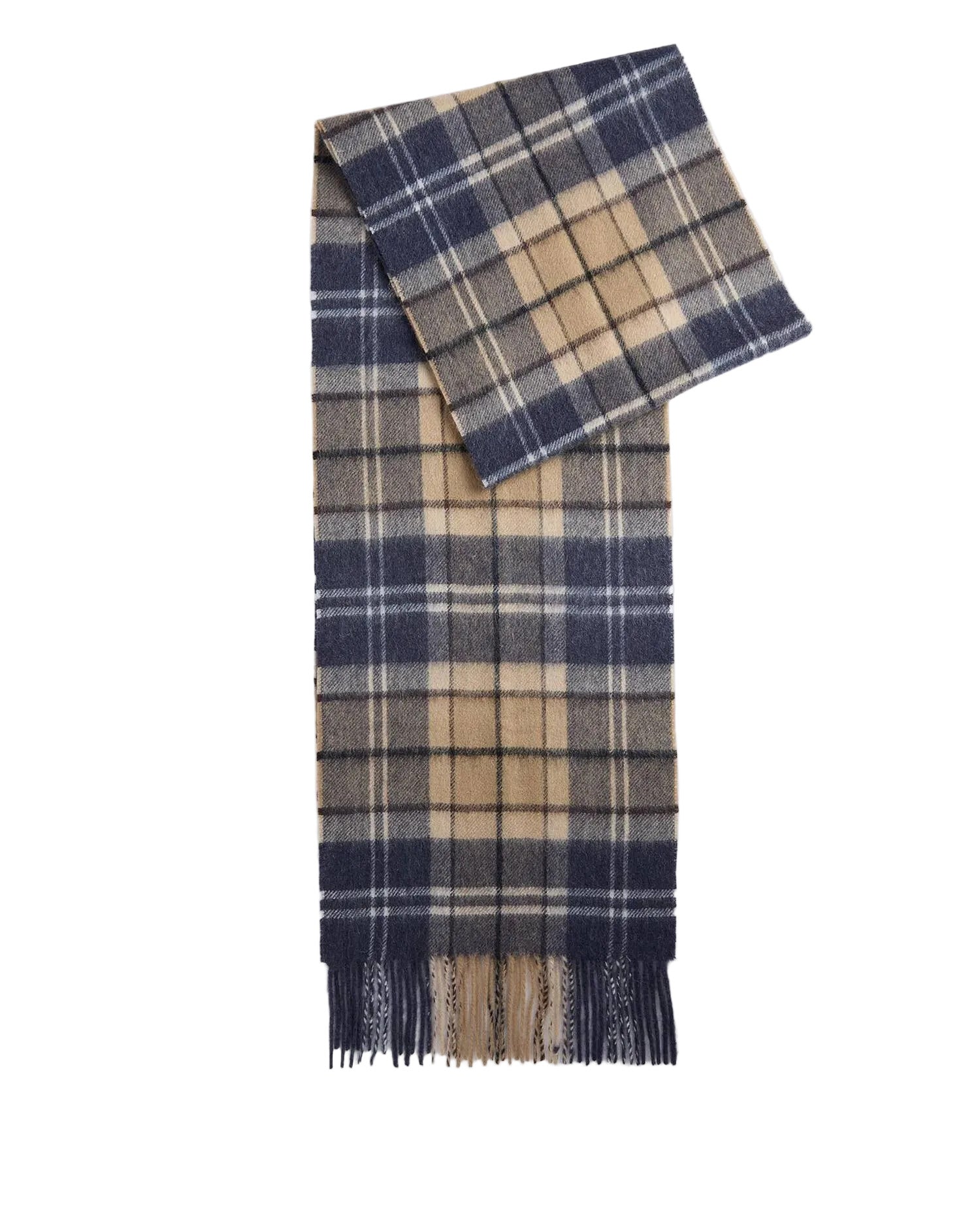 Wool-Cashmere Tartan Scarf