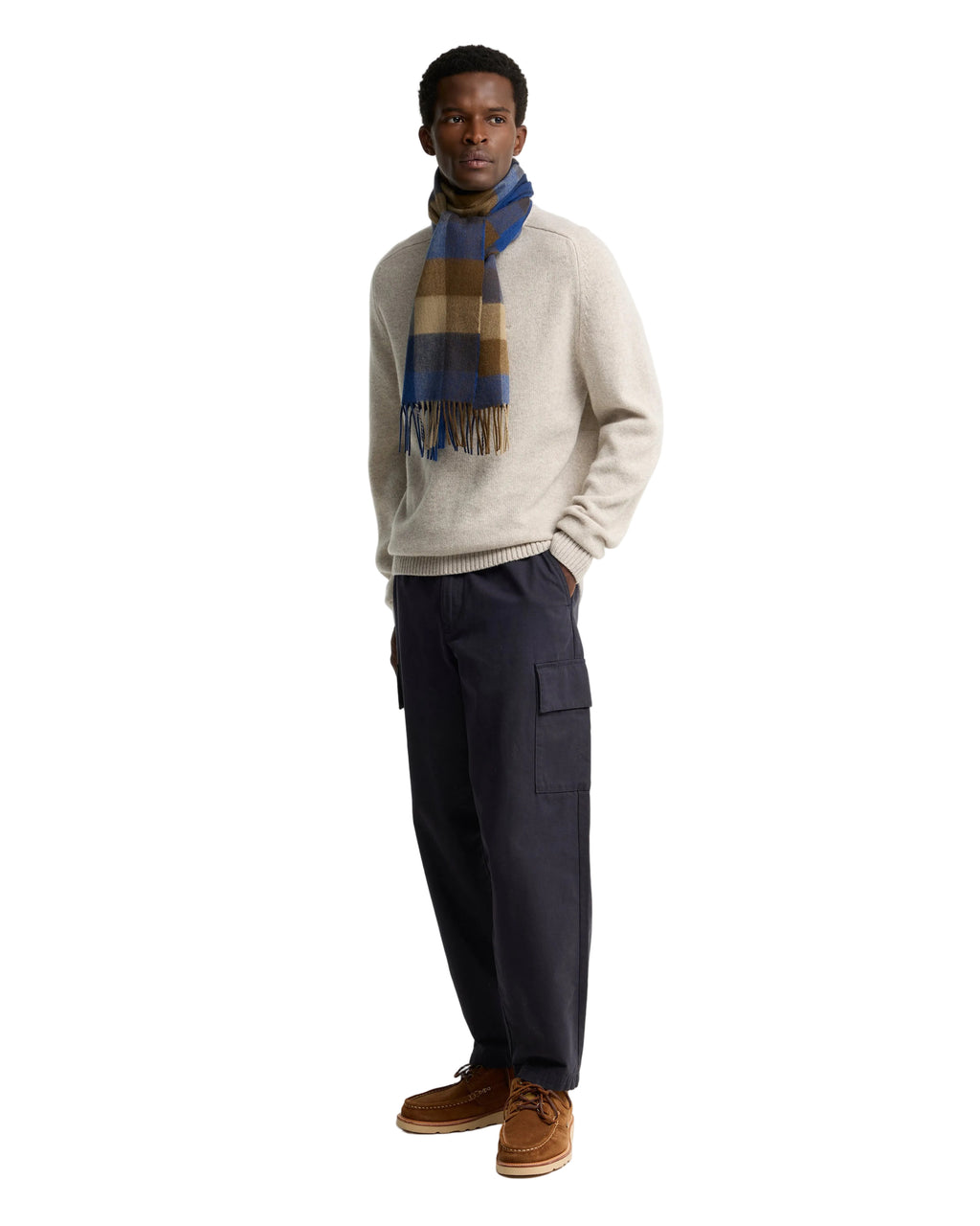 Lambswool Tattersall Scarf