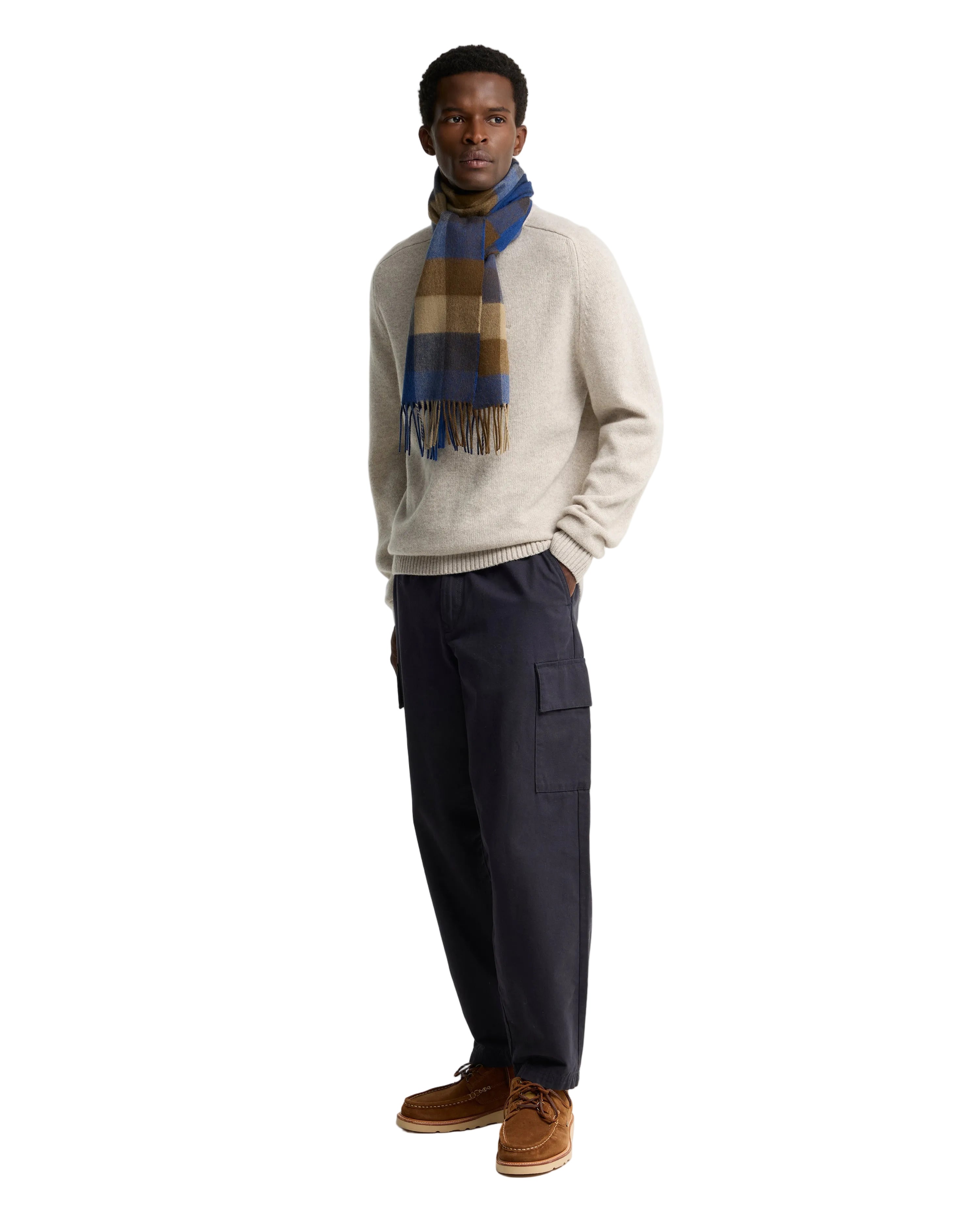 Lambswool Tattersall Scarf