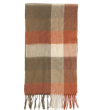 Barbour - Large Tattersall Scarf - Colour: Warm Ginger