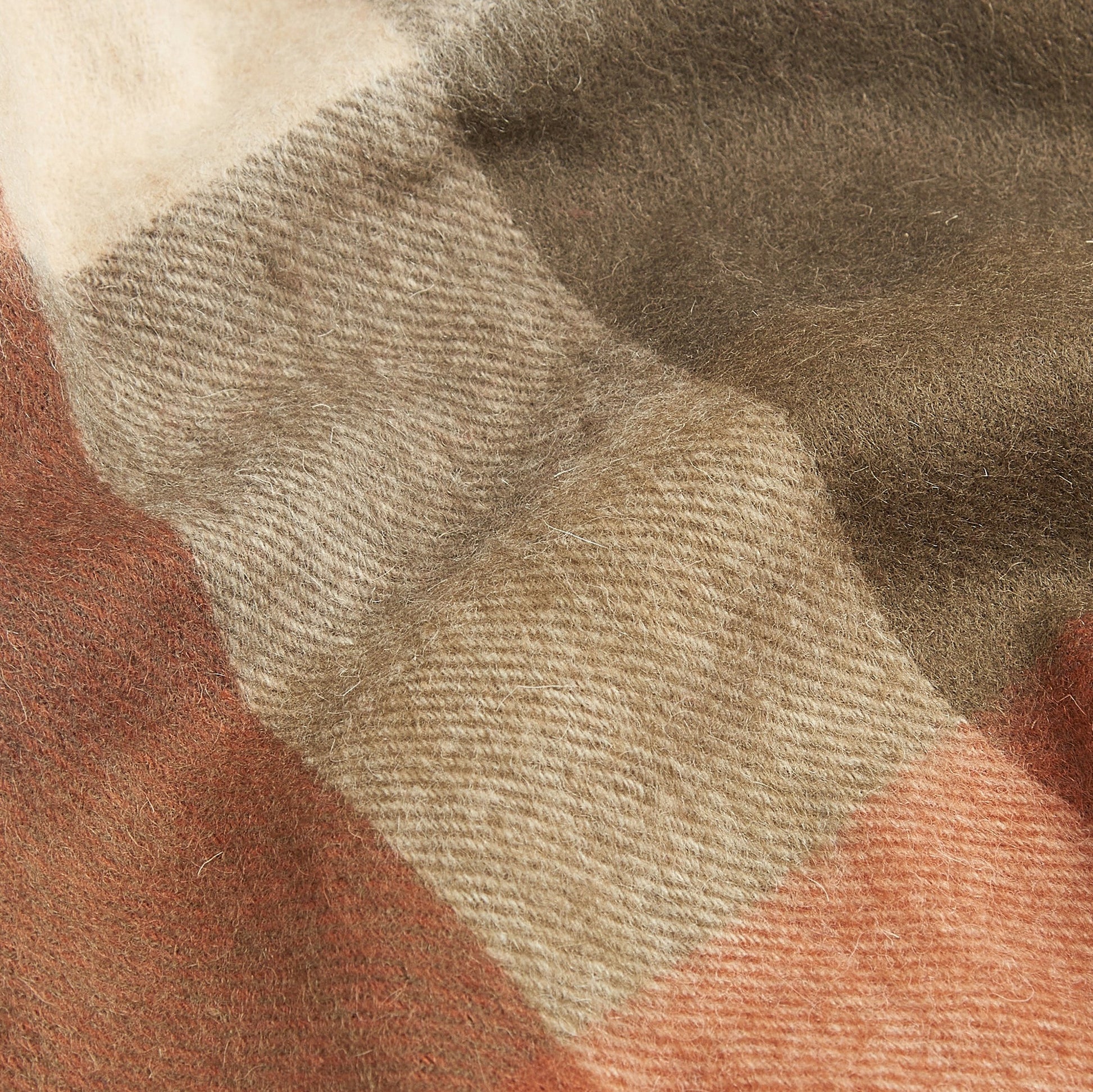 Barbour - Large Tattersall Scarf - Colour: Warm Ginger