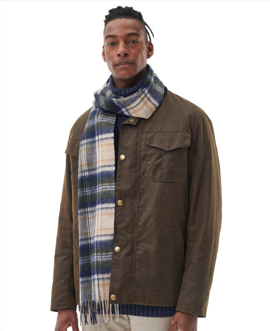 Barbour - New Check Scarf - Colour: Sand Beige