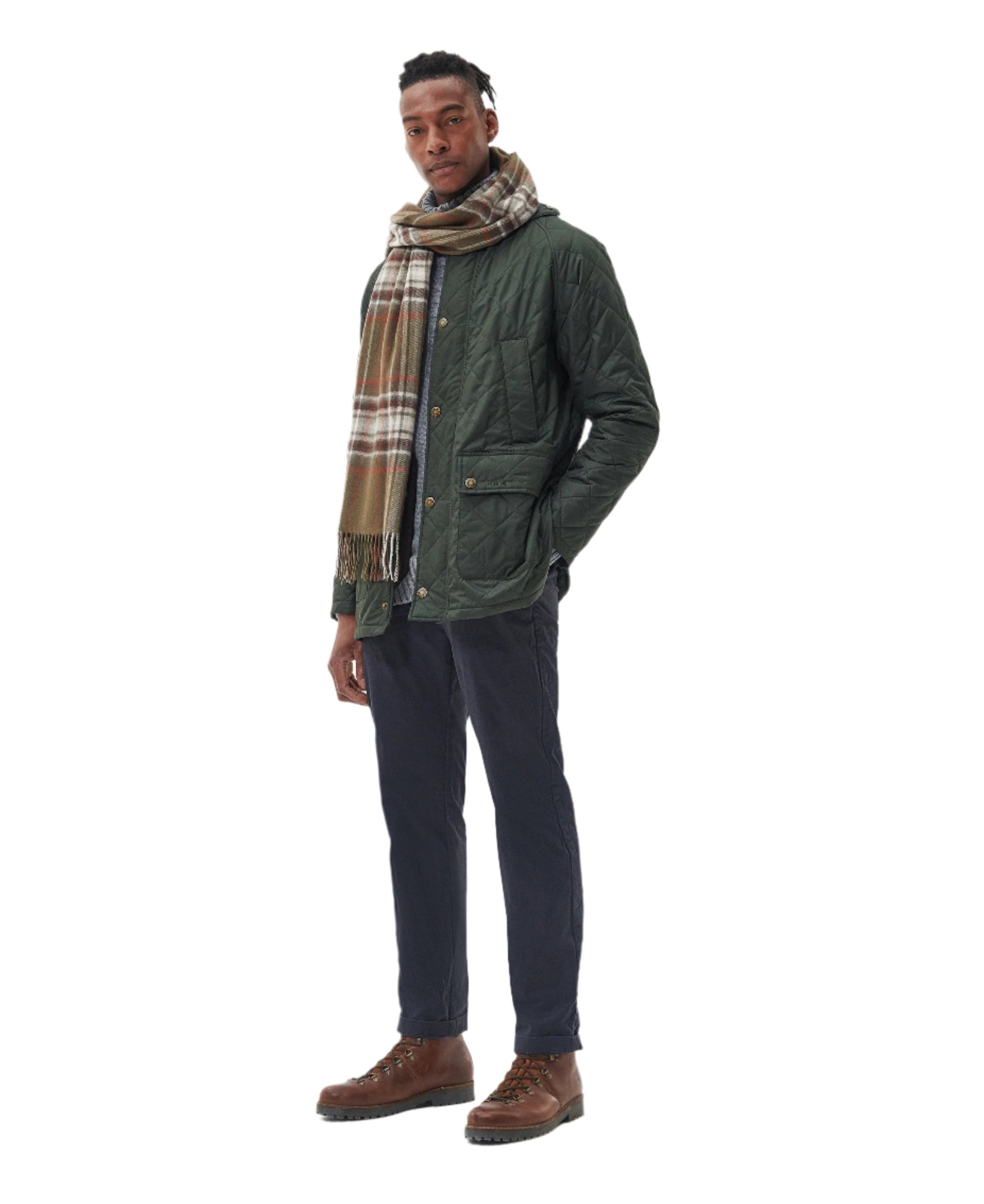 Barbour - Torridon Check Scarf - Colour: Dusty Olive