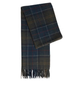 Braden Tartan Scarf in Shadow Classic Tartan – lifestyle view