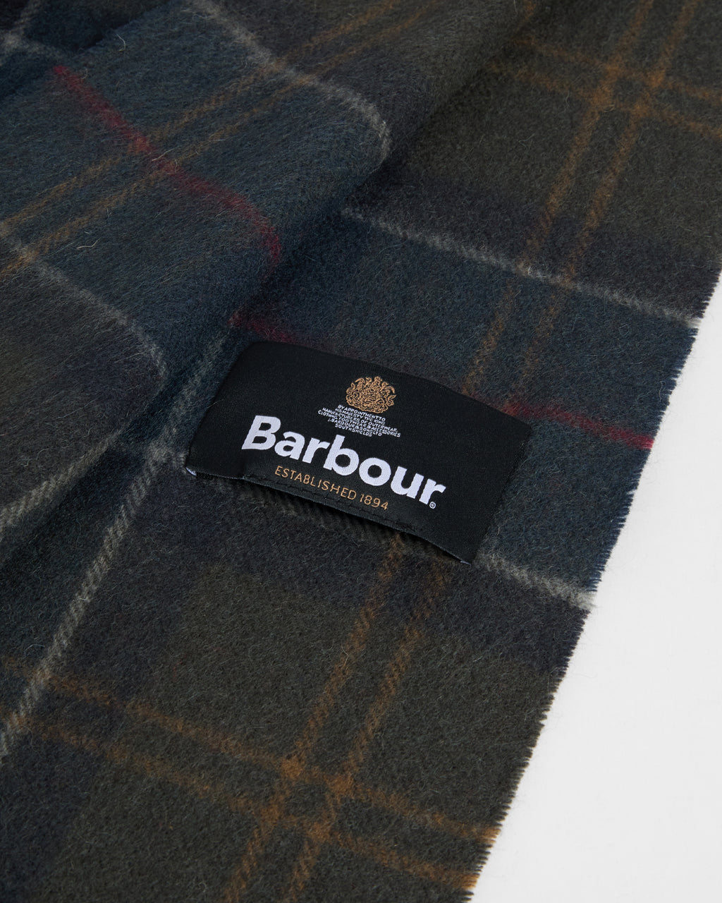 Braden Tartan Scarf in Shadow Classic Tartan – product view 2