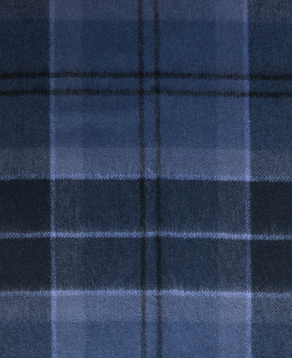 Mineral Tartan Scarf in Midnight Loch – lifestyle view
