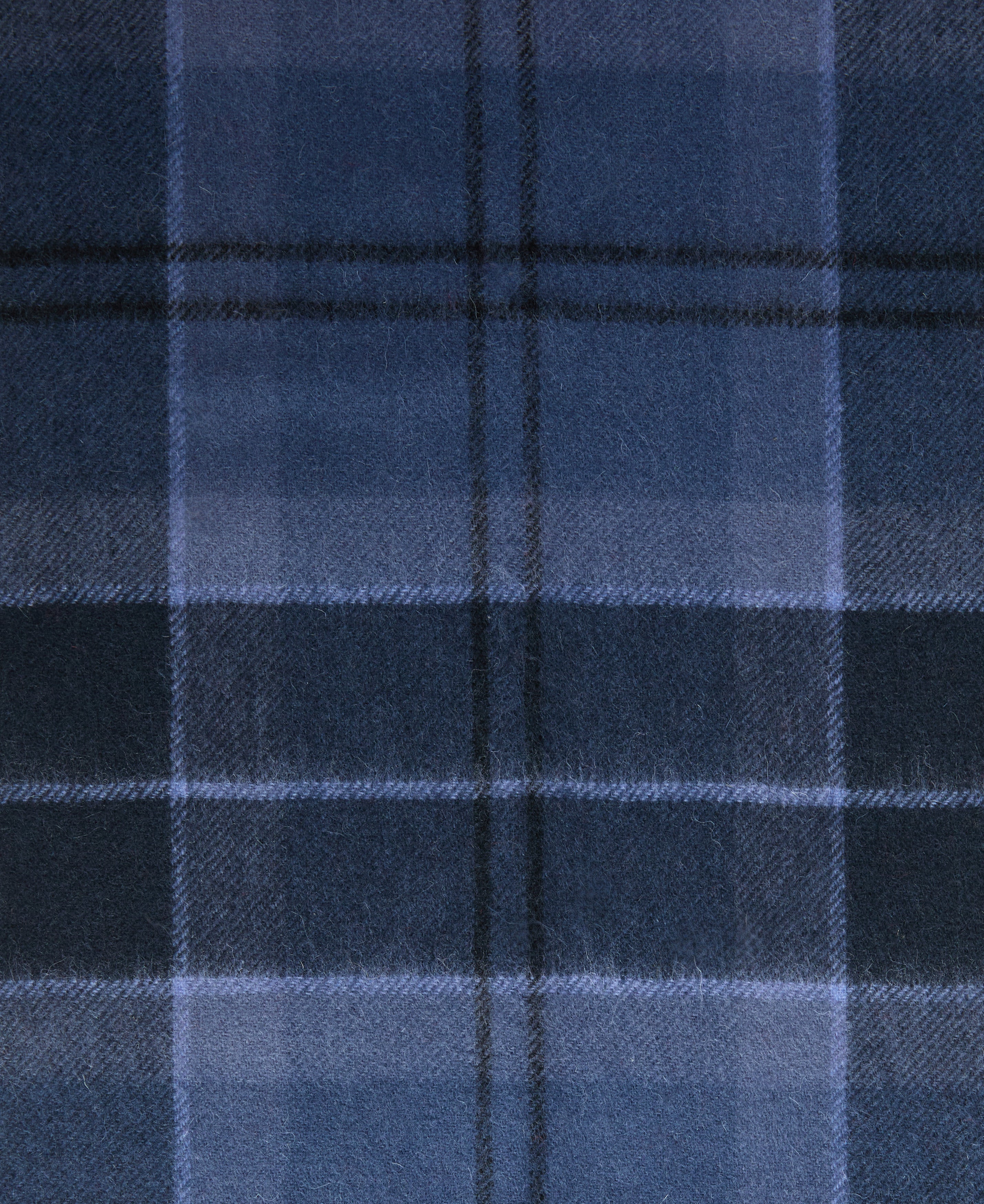 Mineral Tartan Scarf in Midnight Loch – lifestyle view