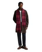 Mineral Tartan Scarf in Crimson Heather – product view