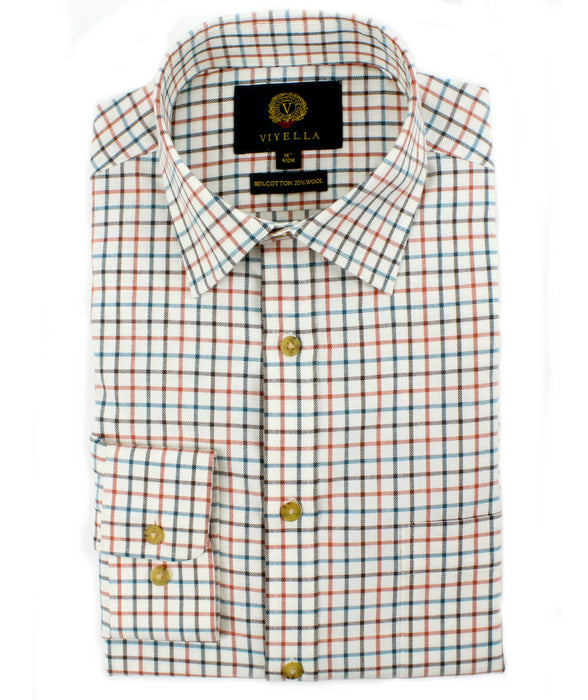 Medium Tattersall Shirt | 80% Cotton 20% Wool