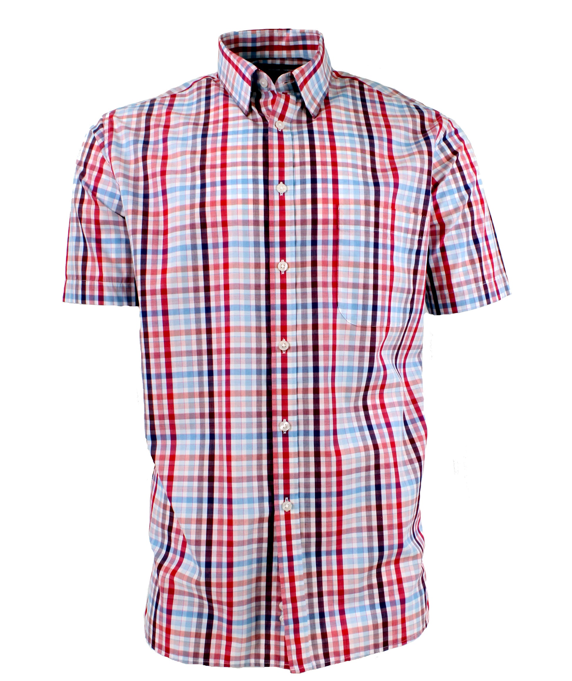 Viyella - Short Sleeve Shirt - Colour: Raspberry