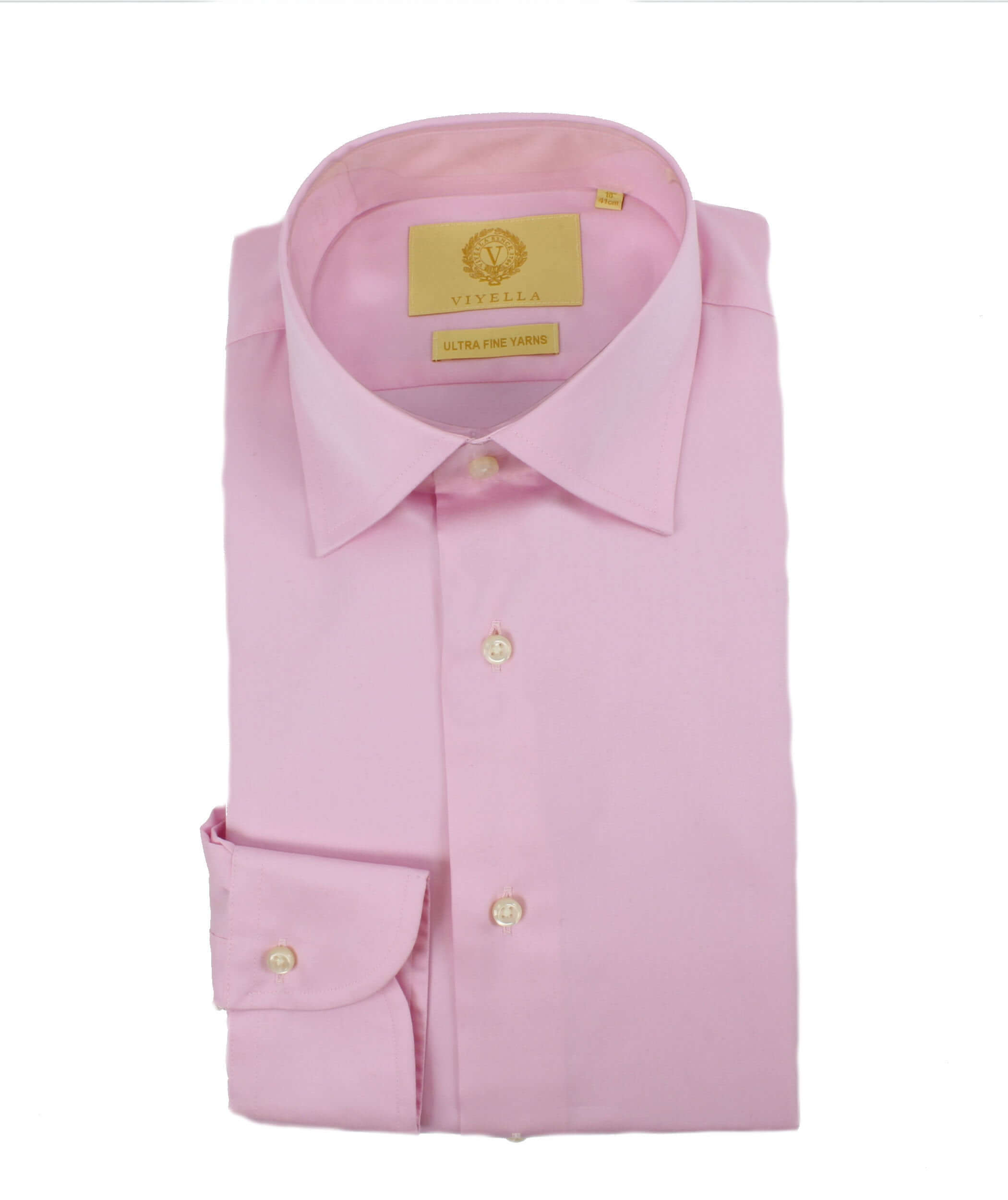 Viyella - Classic Tailored Fit Shirt Plain - Colour: Pink