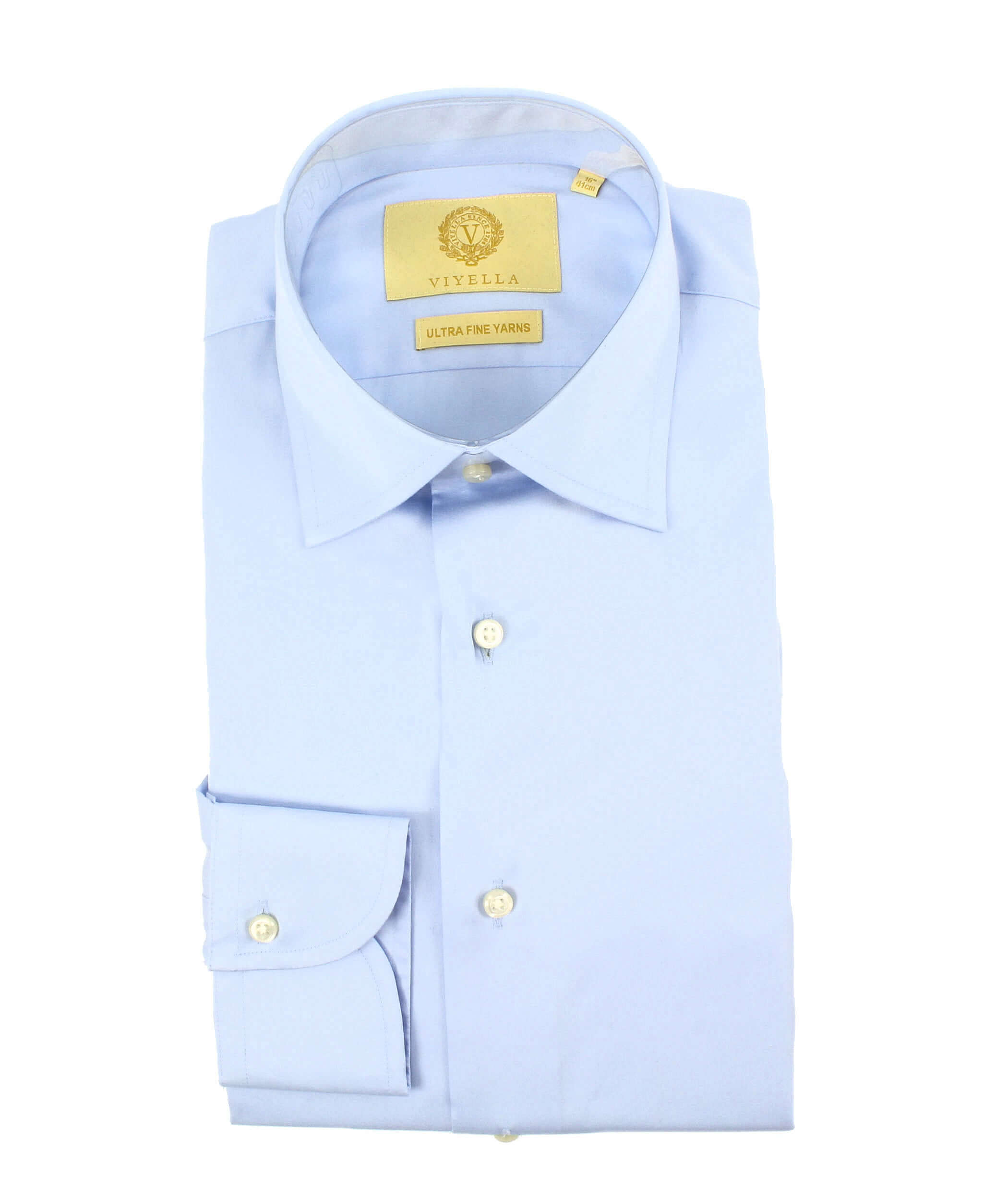 Viyella - Classic Tailored Fit Shirt Plain - Colour: Light Blue
