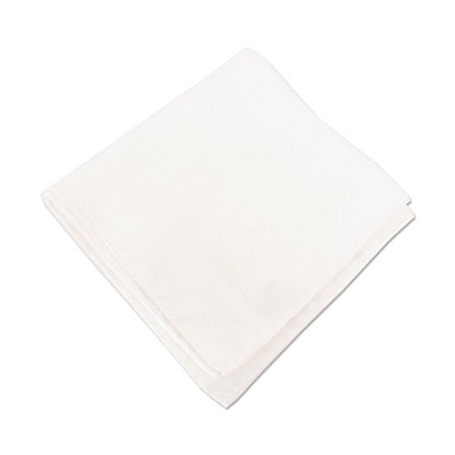 Van Buck - Plain Silk Pocket Square - Colour: White