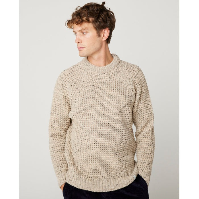 Peregrine - Waffle Crew Neck Jumper - Colour: Seafoam