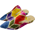 Wally Dug Co - Leather Sole Mules - Colour: Blue / Terracotta / Pink / Gold / Purple