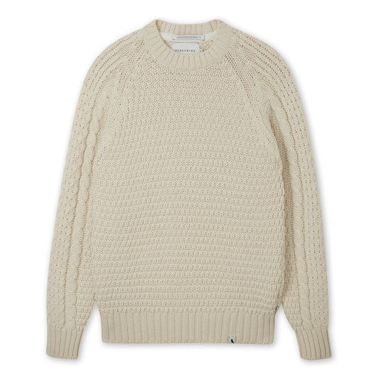 Peregrine - Winston Crew Neck Jumper - Colour: Ecru