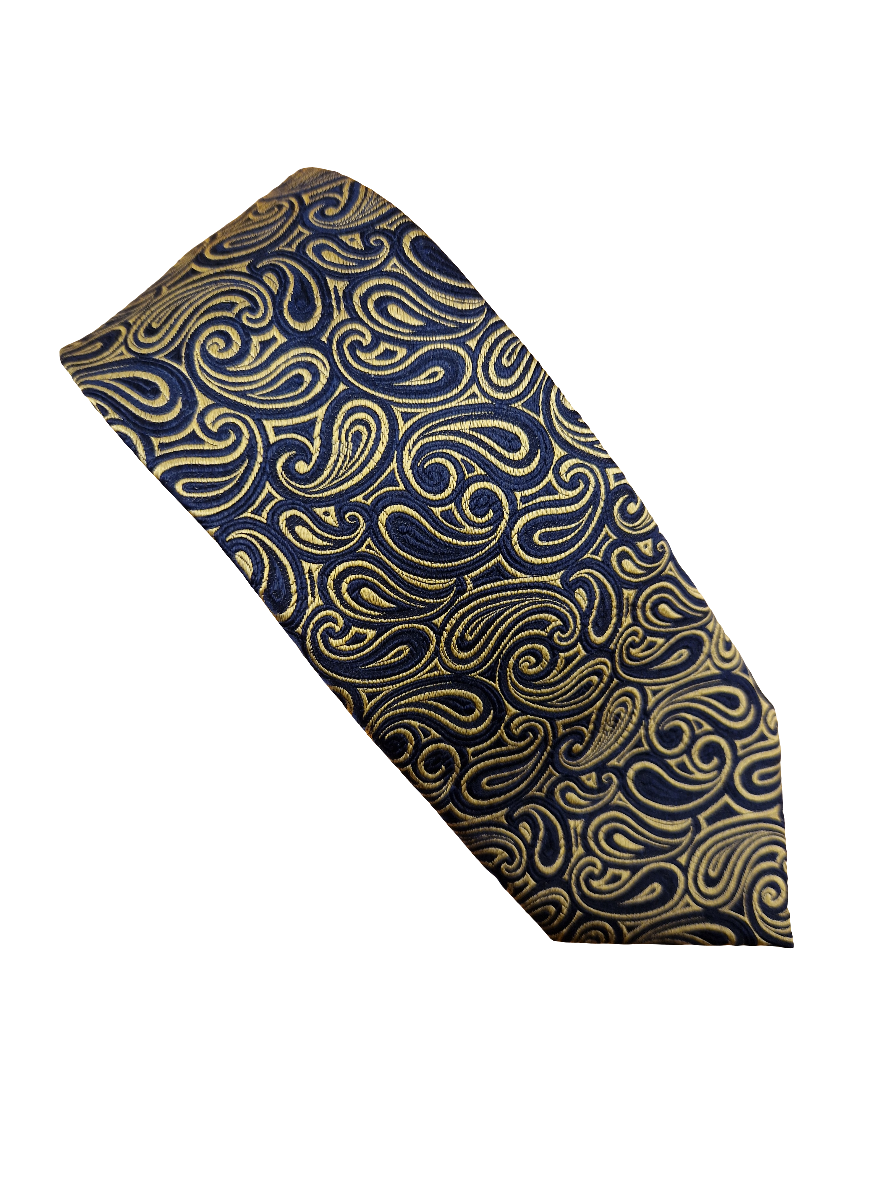 Paisley- Navy / Gold