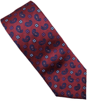 Van Buck - Neat Paisley Woven Tie - Colour: Wine