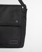 Barbour International Daleson Messenger Crossbody Bag in black - interior detail