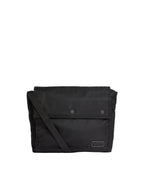 Barbour International Daleson Messenger Crossbody Bag in black - front view