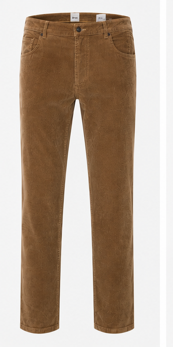 Brax Cadiz 7-1833 corduroy trousers in Nougat – front view