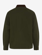 Brax Kay cord collar overshirt in Pine - product back