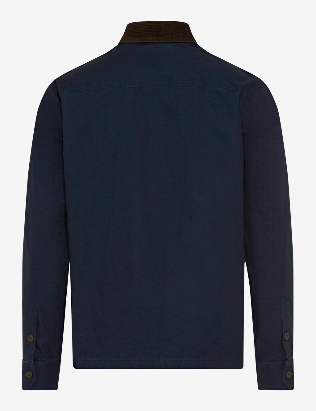 Brax Kay cord collar overshirt in Night Blue - product back