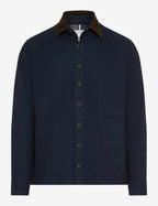 Brax Kay cord collar overshirt in Night Blue - product front