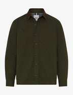 Brax Kay cord collar overshirt in Pine - product front