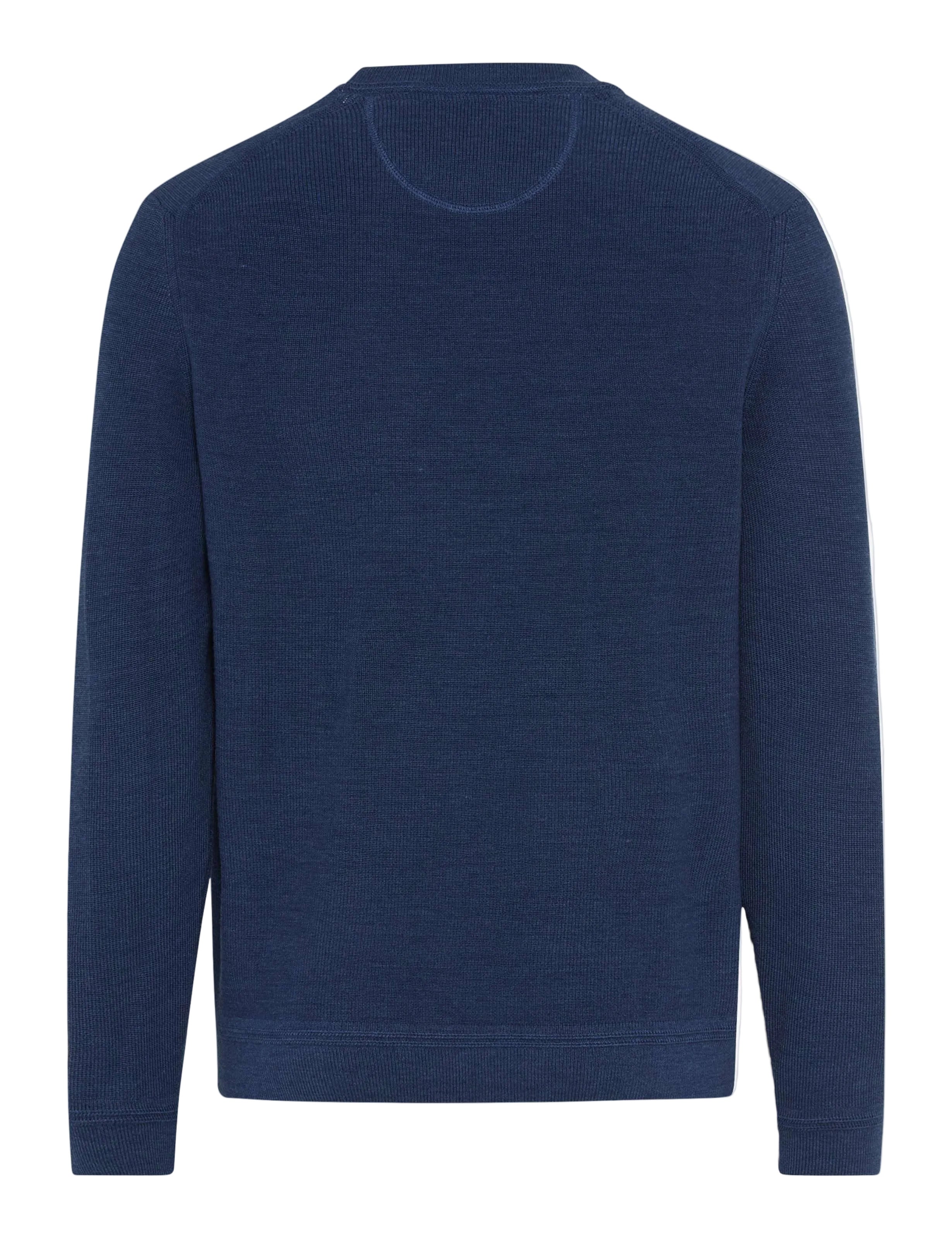 Brax Roy crew neck jumper in Steel Blue - product back