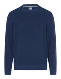 Brax Roy crew neck jumper in Steel Blue - product front