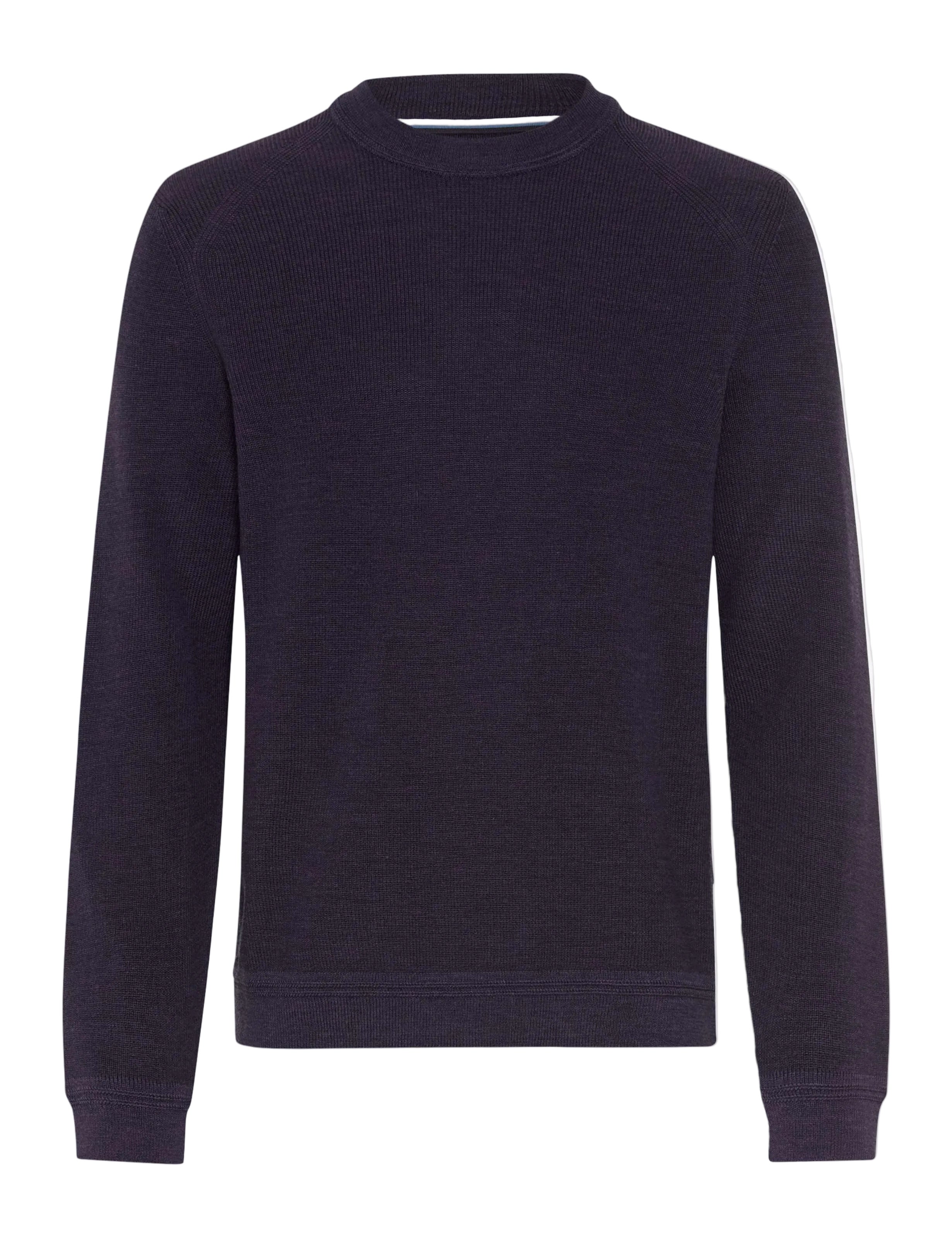 Brax Roy crew neck jumper in Plum - product front